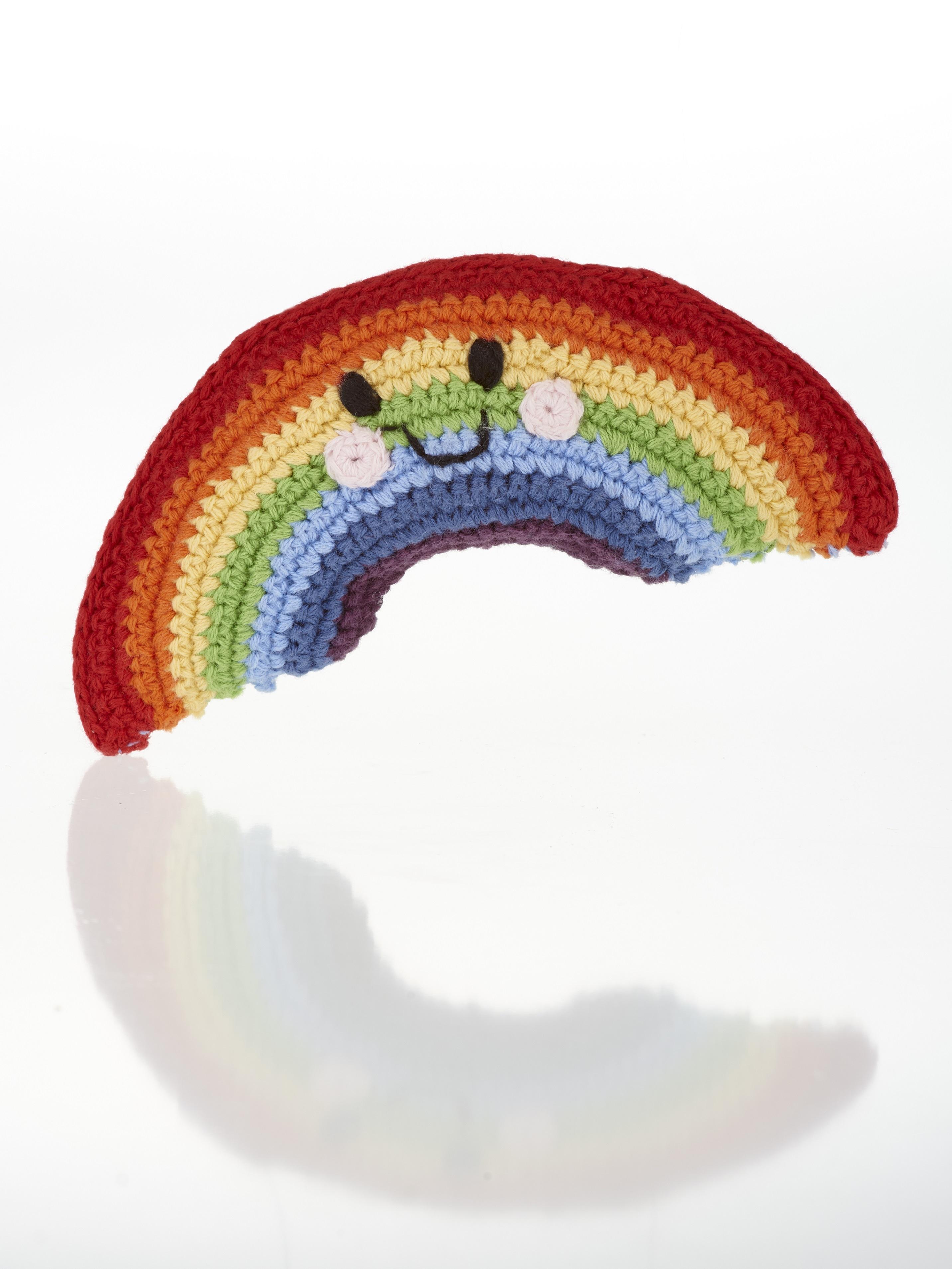 Fair Trade Friendly Rainbow Baby Rattle